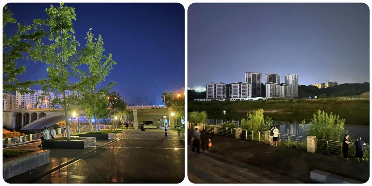 夜晚的芦溪河公园组图.png